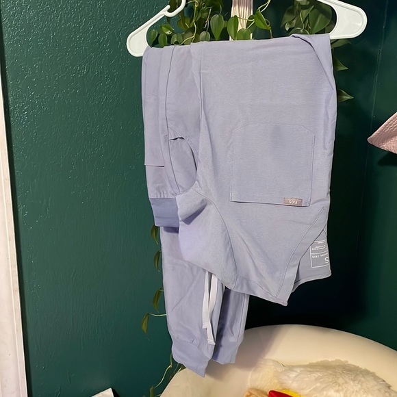 Figs Pants & Jumpsuits Figs Space Dye Blue Scrub Set Poshmark